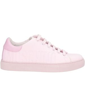 Moschino Sneakers Textile Fibers, Soft Leather - Pink