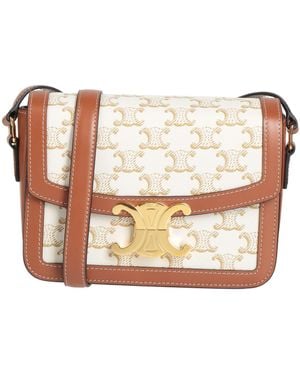 Celine Bolso Con Bandolera - Blanco