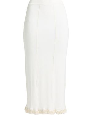 Acne Studios Midi Skirt Viscose, Elastane - White