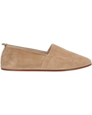 Agnona Sand Loafers Leather - Natural