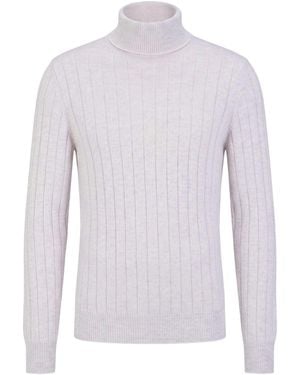 Eleventy Platinum Light Turtleneck Cashmere - White