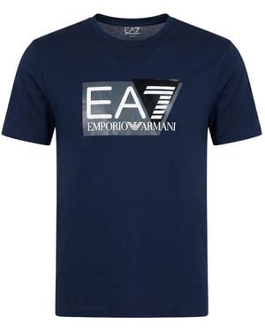 EA7 T-Shirt Cotton, Elastane - Blue