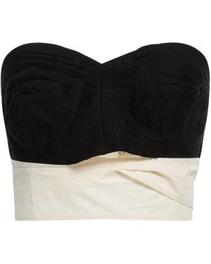Uma Wang Top Cotton, Linen - Black