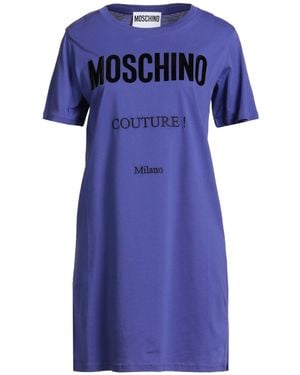 Moschino Couture Mini Dress Cotton - Blue