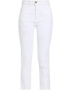 Angelo Marani Jeans Cotton, Elastane - White
