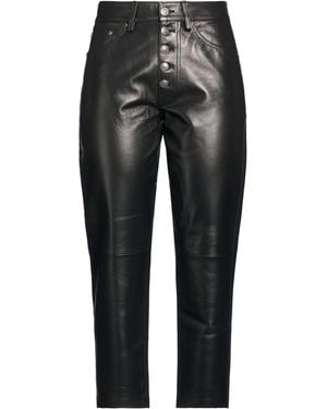 Dondup Pants Lambskin - Black