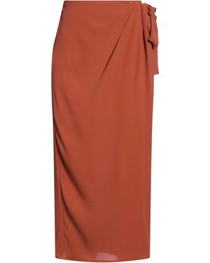 Compagnia Italiana Midi Skirt Synthetic Fibres - Orange