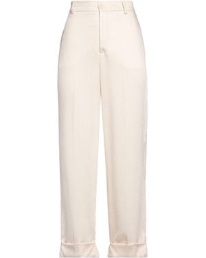 Bonheur Ivory Pants Viscose, Polyester, Elastane - White