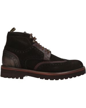 Brimarts Dark Ankle Boots Leather - Black