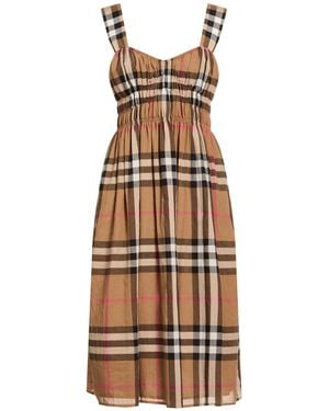 Burberry Midi-Kleid - Mehrfarbig