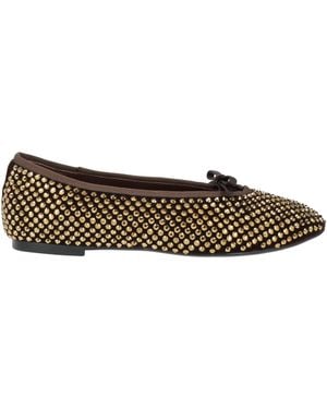 Lola Cruz Ballet Flats - Brown