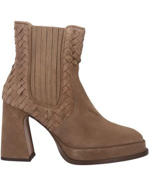 Castañer Botines De Caña Alta - Marrón