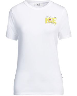Ice Iceberg T-Shirt Cotton, Elastane - White