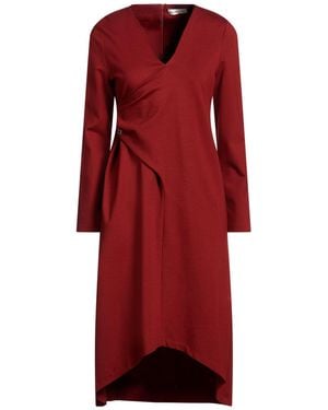 Manila Grace Midi Dress Viscose, Polyamide, Elastane - Red