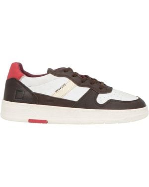 Date Dark Sneakers Leather - White