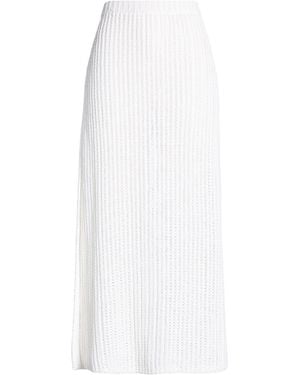 Ferragamo Maxi Skirt Cotton - White