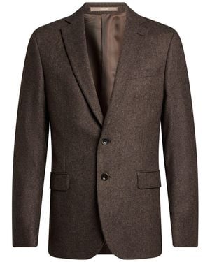 Paoloni Taupe Blazer Virgin Wool, Polyamide - Brown