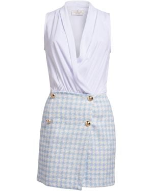 Rebel Queen Mini Dress Cotton, Polyester - Blue