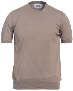 Alpha Studio Sweater Cotton - Gray