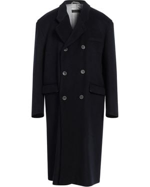 NAVIGLIO MILANO Double-Breasted Wool-Blend Coat - Black