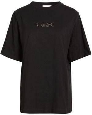 Alysi Crème T-Shirt Cotton - Black