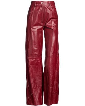 Giorgio Brato Brick Pants Leather - Red
