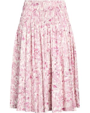Maje Midi Skirt Cotton - Pink