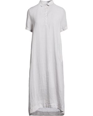 European Culture Midi Dress Rayon, Cotton, Viscose - White