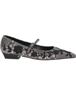 Ras Ballet Flats Leather - Gray