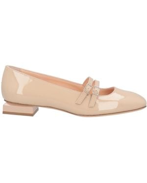 Agl Attilio Giusti Leombruni Ballet Flats Leather - Natural