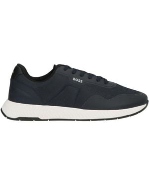 BOSS Midnight Sneakers Synthetic Fibers, Textile Fibers - Blue