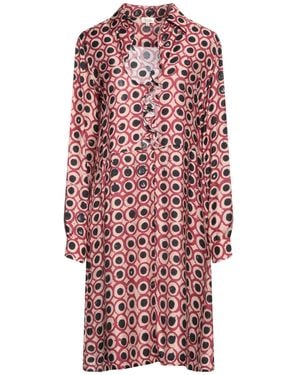 HER SHIRT HER DRESS Midi Dress - Red