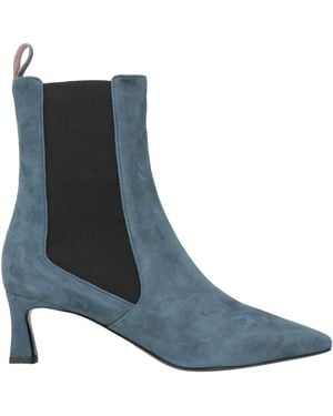 Pollini Slate Ankle Boots Leather - Blue