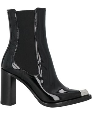 McQueen Ankle Boots Soft Leather - Black