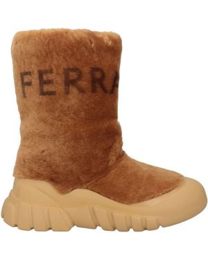 Ferragamo Boot Shearling - Brown