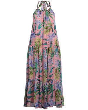 Liu Jo Maxi Dress Viscose, Silk - White