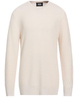 Alpha Studio Sweater Merino Wool - White