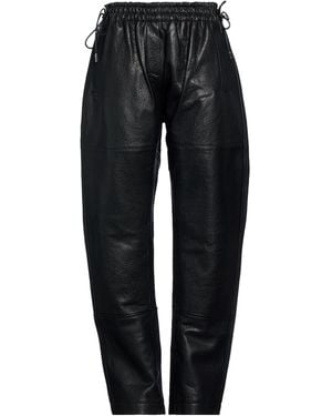 David Koma Pants Lambskin - Blue