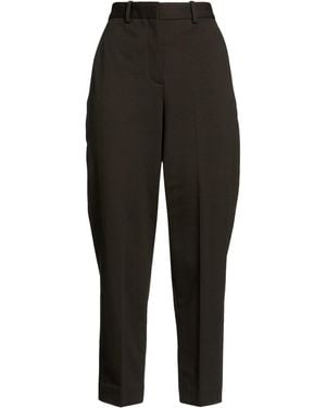Circolo 1901 Dark Trousers Cotton, Elastane - Black