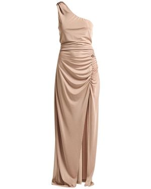 Gaelle Paris Sand Maxi Dress Polyester, Elastane - Natural