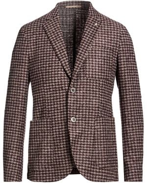 AT.P.CO Burgundy Blazer Acrylic, Polyester, Wool - Brown