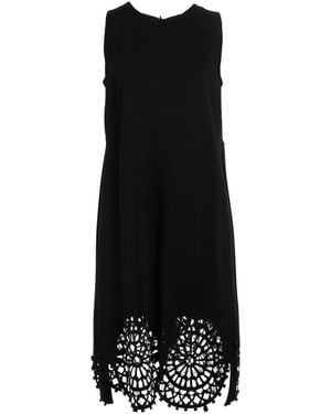1 One Midi Dress Viscose, Polyamide, Elastane - Black