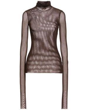 RUE DU BAC Top Polyamide, Elastane - Brown