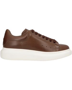 McQueen Trainers Leather - Brown