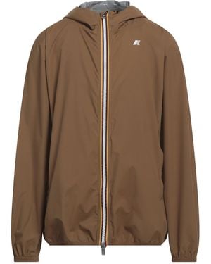 K-Way Khaki Jacket Polyester, Polyurethane - Brown