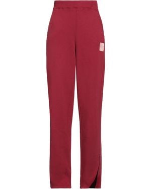 Please Burgundy Pants Cotton - Red