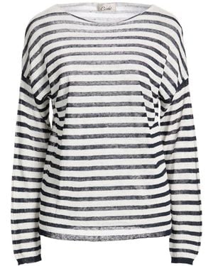 CROCHÈ Sweater Linen, Polyamide - White