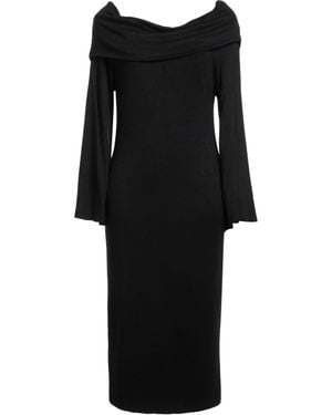 Peperosa Midi Dress Viscose, Polyester, Polyamide - Black