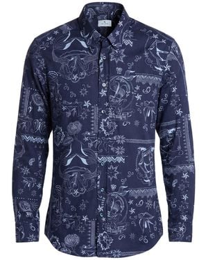 Etro Shirt Cotton - Blue