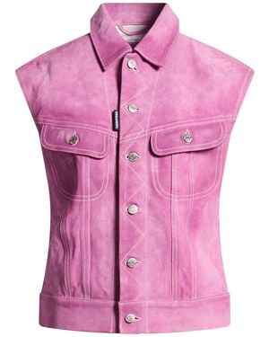 DSquared² Vest Cow Leather - Pink